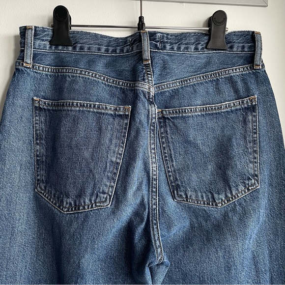 AGOLDE Blue 90's Pinch Waist High Rise Straight Jeans - Picture 7 of 12